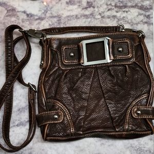 Black Rivot Brown Purse
